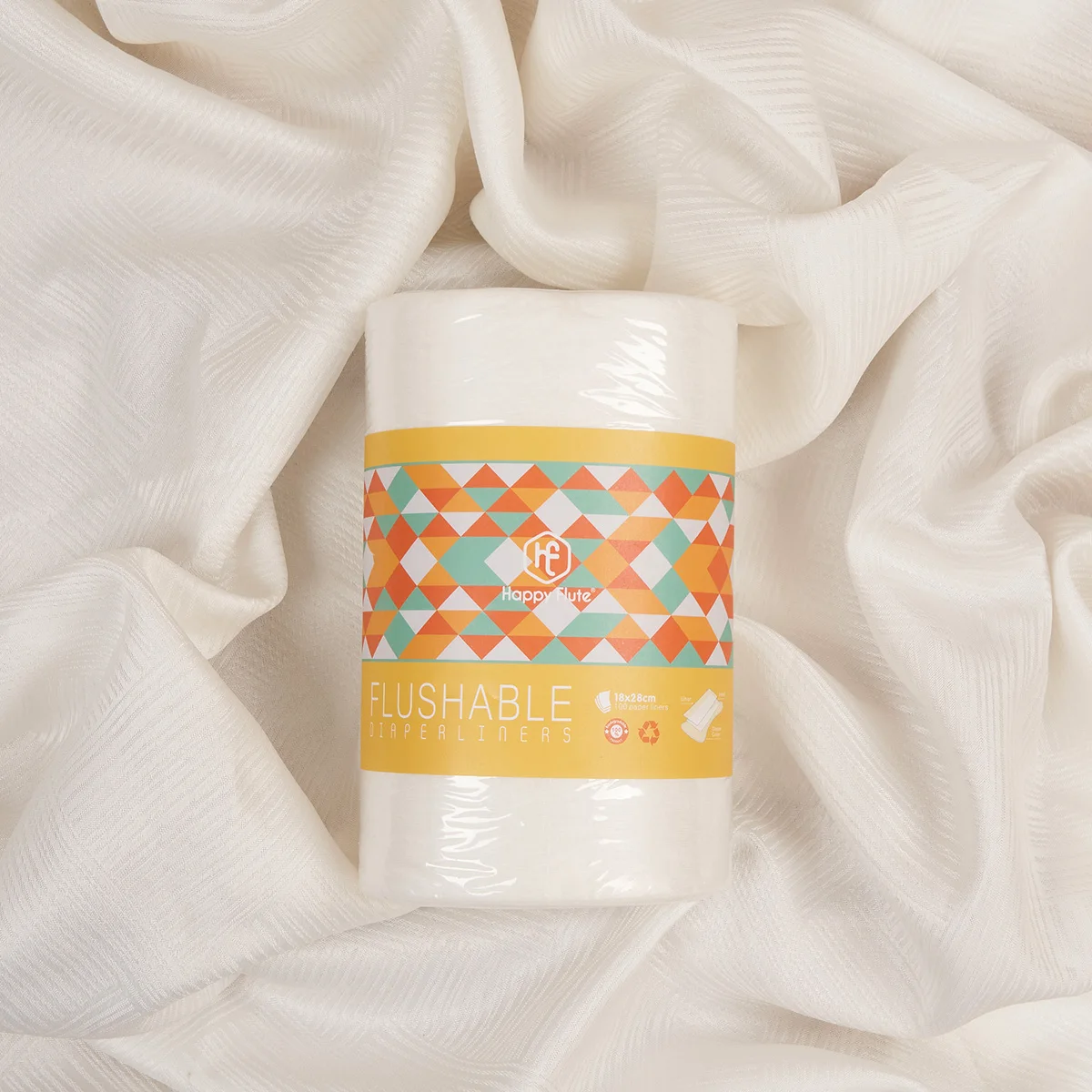 100 % biologisch abbaubare und spülbare Stoffwindeln, spülbare Windeleinlagen Image