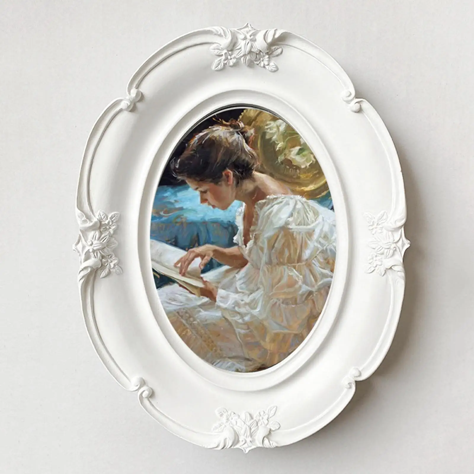 Luxus antike Foto rahmen Deluxe Blumenmuster Kunst Bild halter Bilderrahmen für Desktop-Büro zu Hause