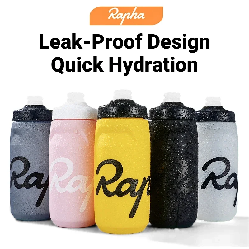 Rapha Fahrrad-Wasserflasche, 620/750 ml, ultraleicht, auslaufsicher, zusammendrückbar, geschmacksneutral, für Camping, Wandern, Sport, Fahrrad Image
