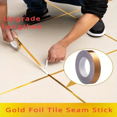 Goldenes Band Keramik fliesen Bodenfliesen Naht Dichtung streifen Decke Gips Linie Beauty Edge Line selbst klebende Schrank tür Schrank Image