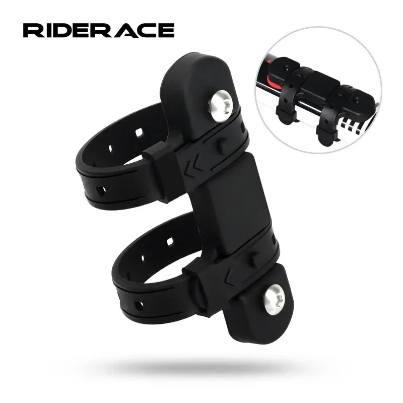 RIDERACE Fahrrad Wasser Flasche Halterung Adapter Silikon Gel Verband Wasserkocher Käfig Strap Sattelstütze Gabel Rahmen Installieren Halter Adapter Image