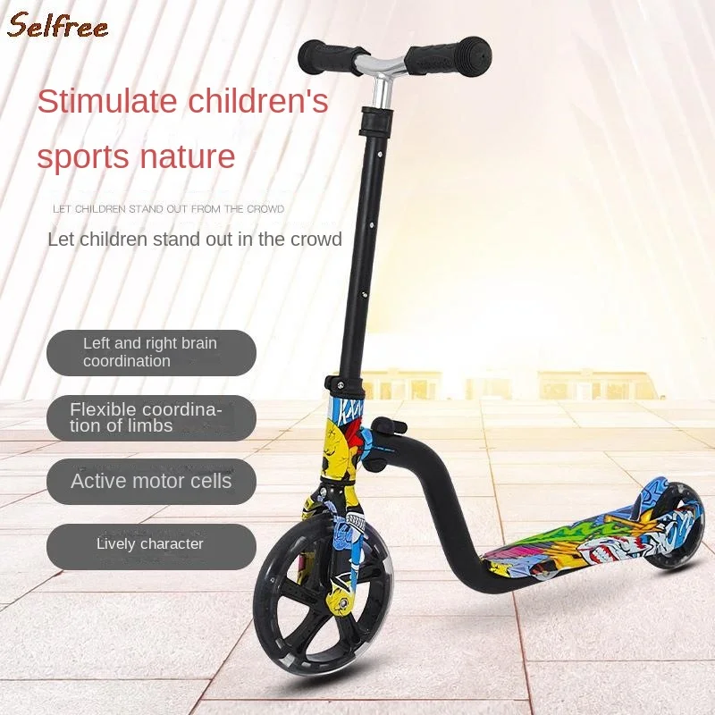 Einstellbarer Kinder roller Zweirad-Kick roller Geeignet für 3-6 Jahre Kleinkinder Abnehmbare und Leichte Drop-Shipping Image