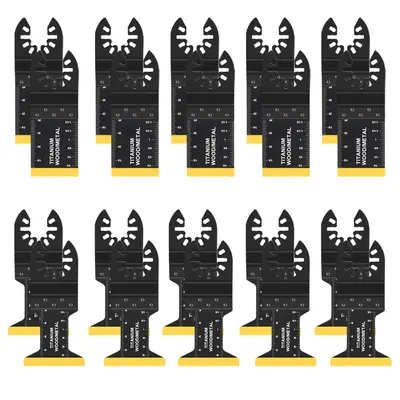 Titan oszillierende Sägeblatt-Kits, Metalls ch neiden, Multi tool, Fit Dewalt Bosch Worx, Milwaukee Ryobi, 20 Stück