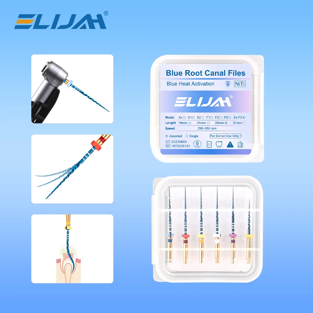 Denspay 25mm Sx-F3 Dental Wärmeaktivierte Kanalwurzelfeilen Behandlung Rotationsfeile Zahnarztwerkzeuge Endodontische Feilen Image