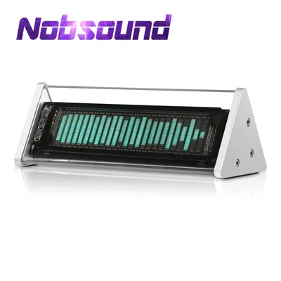 Nob sound bluetooth 5,0 vfd Uhr Musik spektrum Bildschirm Schallpegel messer 3,5mm Aux Audio Image
