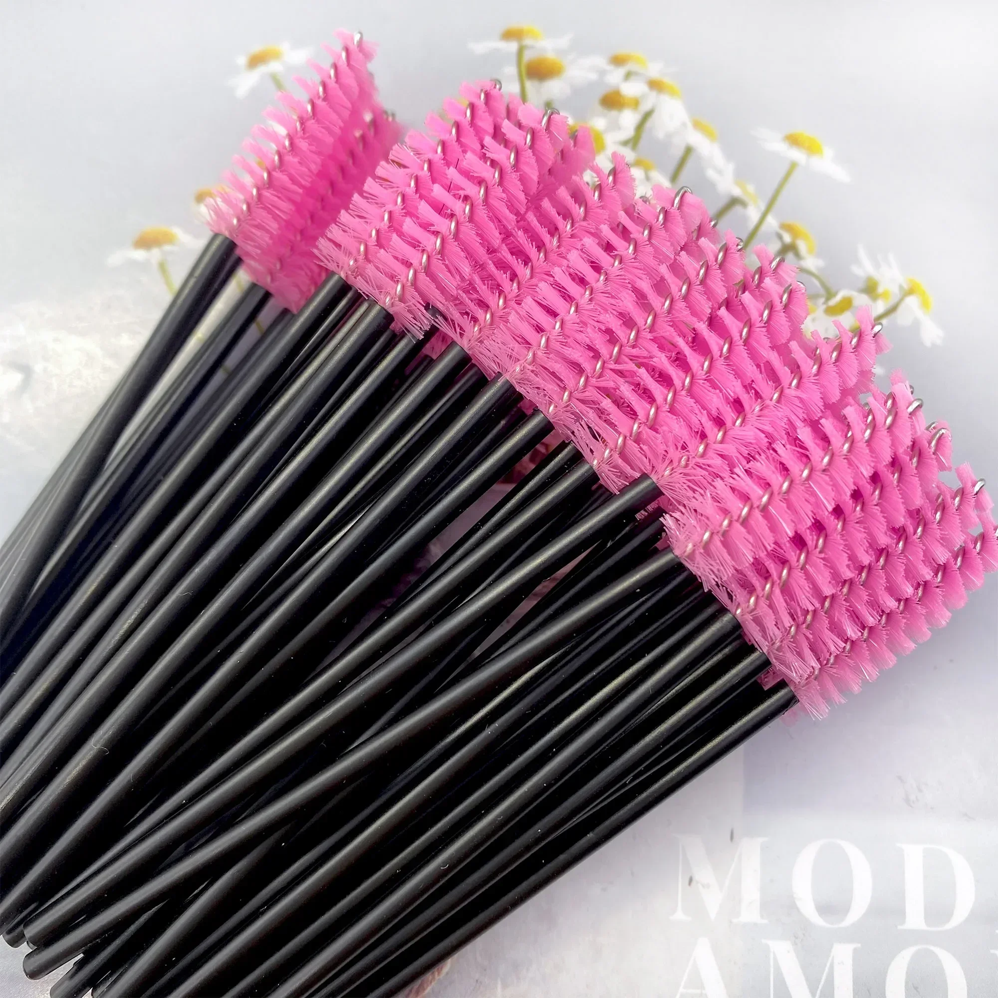 50 stücke Wimpern Pinsel Augenbraue Pinsel Mascara Wands Make-Up Pinsel Kosmetische Wimpern Verlängerung Werkzeuge maquillaje Image