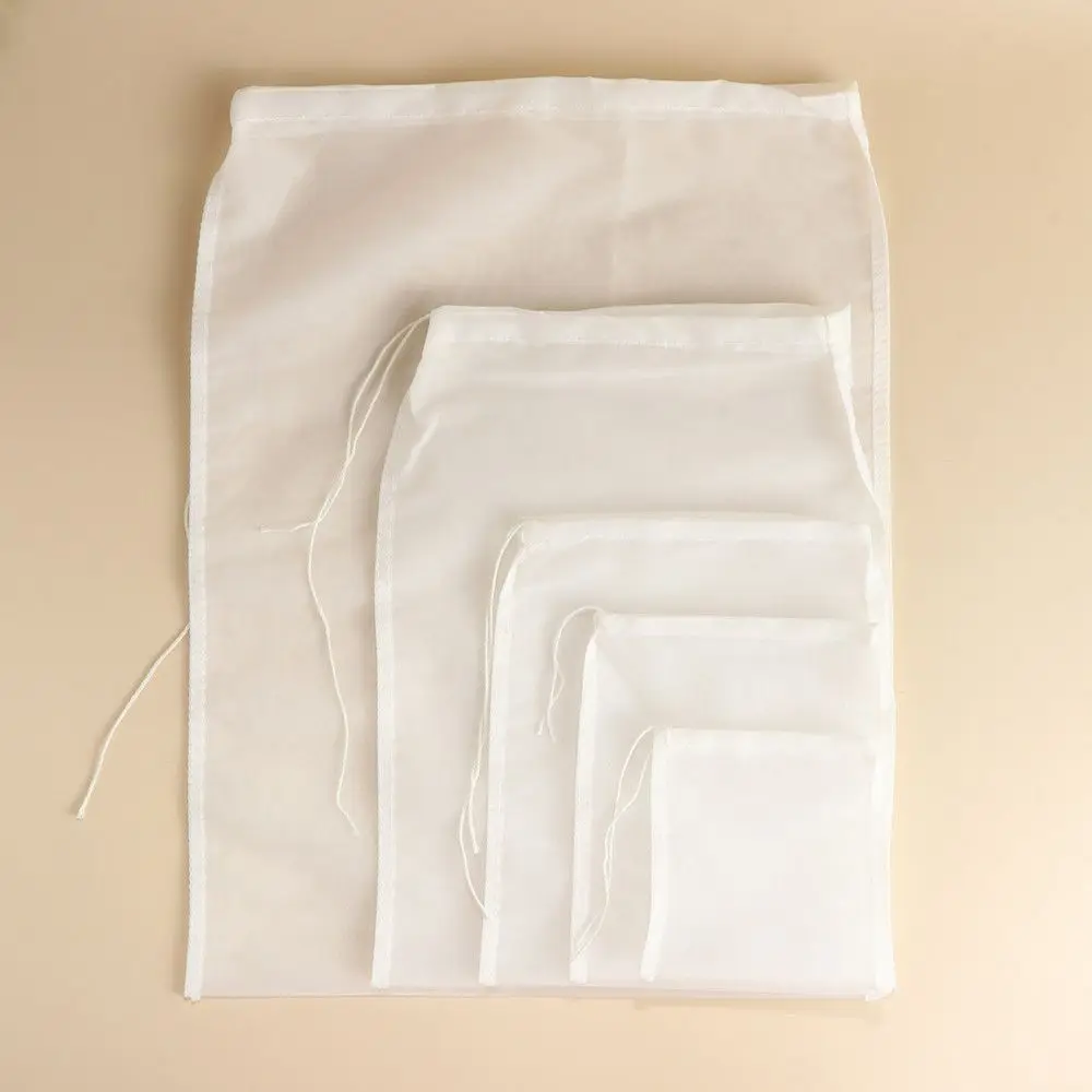 200mesh wieder verwendbares Koch futter spezielles Weins ieb Nuss milch beutel Käse tuch Kaffeefilter Nylon feinmaschig Image
