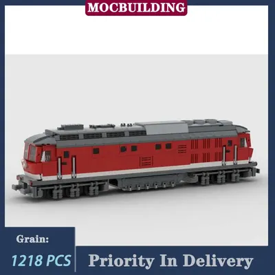 Br Stadt Diesel Lokomotive Modellbau steine Moc Transport Züge Personen kraftwagen Sammlung Image