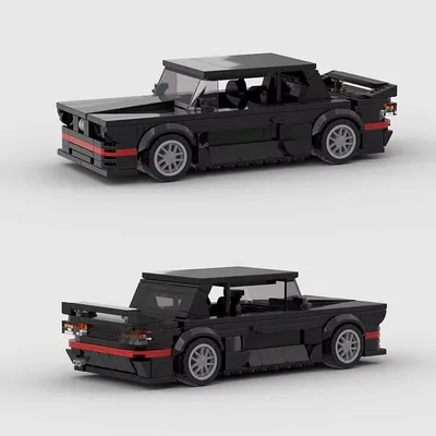 Moc m3 e30 stadt auto sport fahrzeug geschwindigkeit champion racer bausteine ziegel rennen kreative garage supercar kinder spielzeug geschenk junge Image