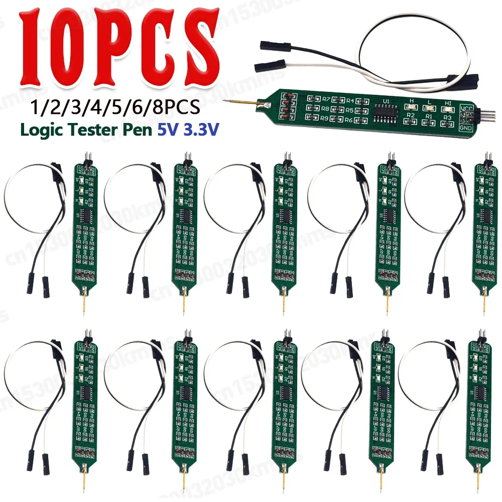 10-1-teiliger Logik-Pulser-Analysator, der die Sonde 5V 3,3 V erkennt Image