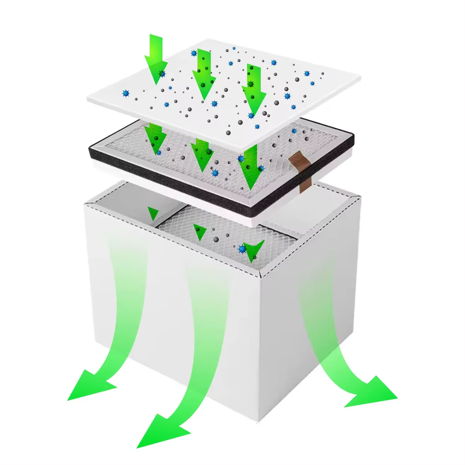 Ersatz Filter Set Für Rauch Purifier Maschine Fume Extractor Enthalten 10 Pre Filter 1 stücke Nahen Filter 1 stücke Wichtigsten filter Image