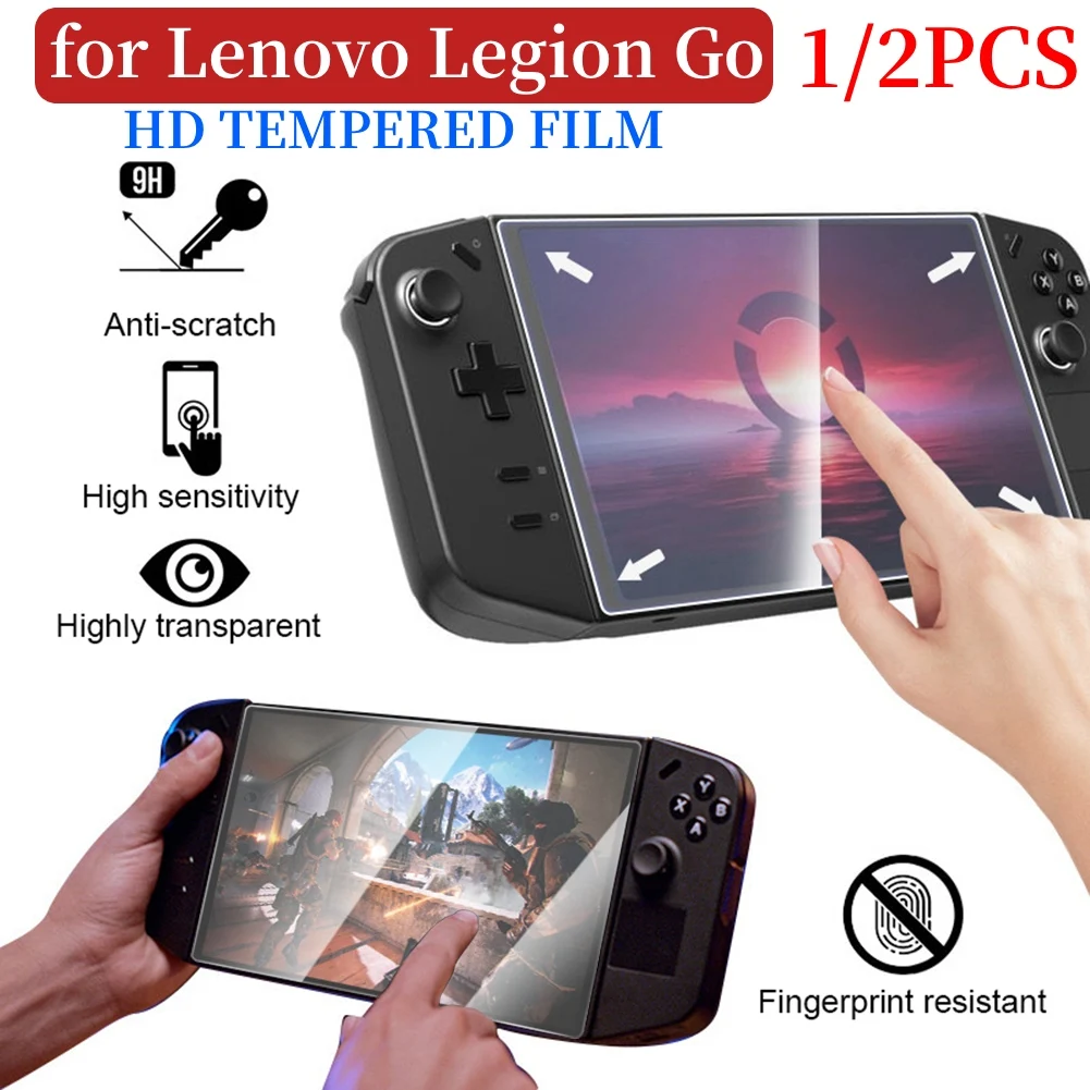 1/2pcs Displays chutz folie gehärtetes Glas Rand zu Rand für Lenovo Legion Go Gaming Handheld 8.8 ''transparent HD klar Anti-Scratch Image