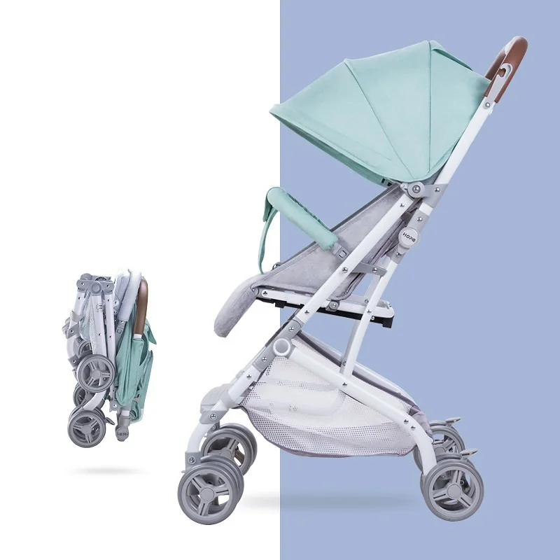 LazyChild Klapp Tragbare Sitzen Und Liegen kinder Trolley Baby Kinderwagen Liege Sitz Vier Räder Kinderwagen 2023 Dropshipping Image
