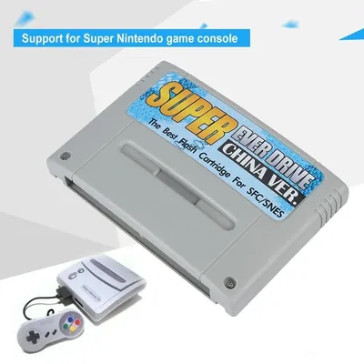 Sfc super ever drive Karten typ Videospiel für Snes Flash Cart Unterstützung Retro Brettspiel Image