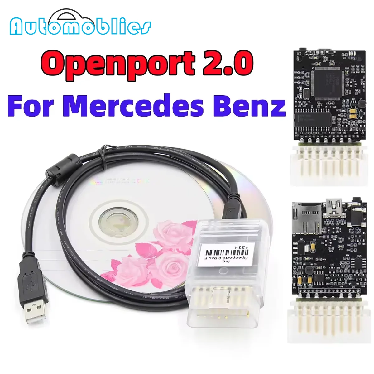 Full Chip Openport 2.0 ECU FLASH offener Port 2.0 Chip Tuning OBD2 Autodiagnosetool für Mercedes Benz J2534 ECU Codescanner Image