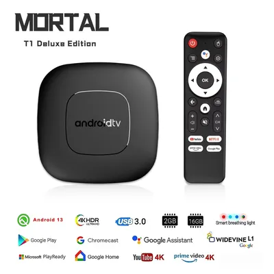 Globale Version Mortal Smart Streaming Media Player TV Box AllwinnerH313 Android13 2,4G & 5G Wifi 4K