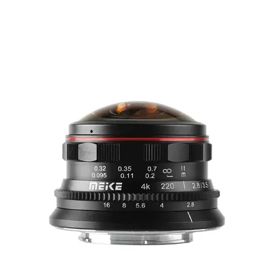 Meike 3,5mm f 2,8 Weitwinkel Manul Fokus Fisheye Objektiv für M4/3 MFT montieren wie Olympus panasonic Lumix GH5 OM-1 GH6