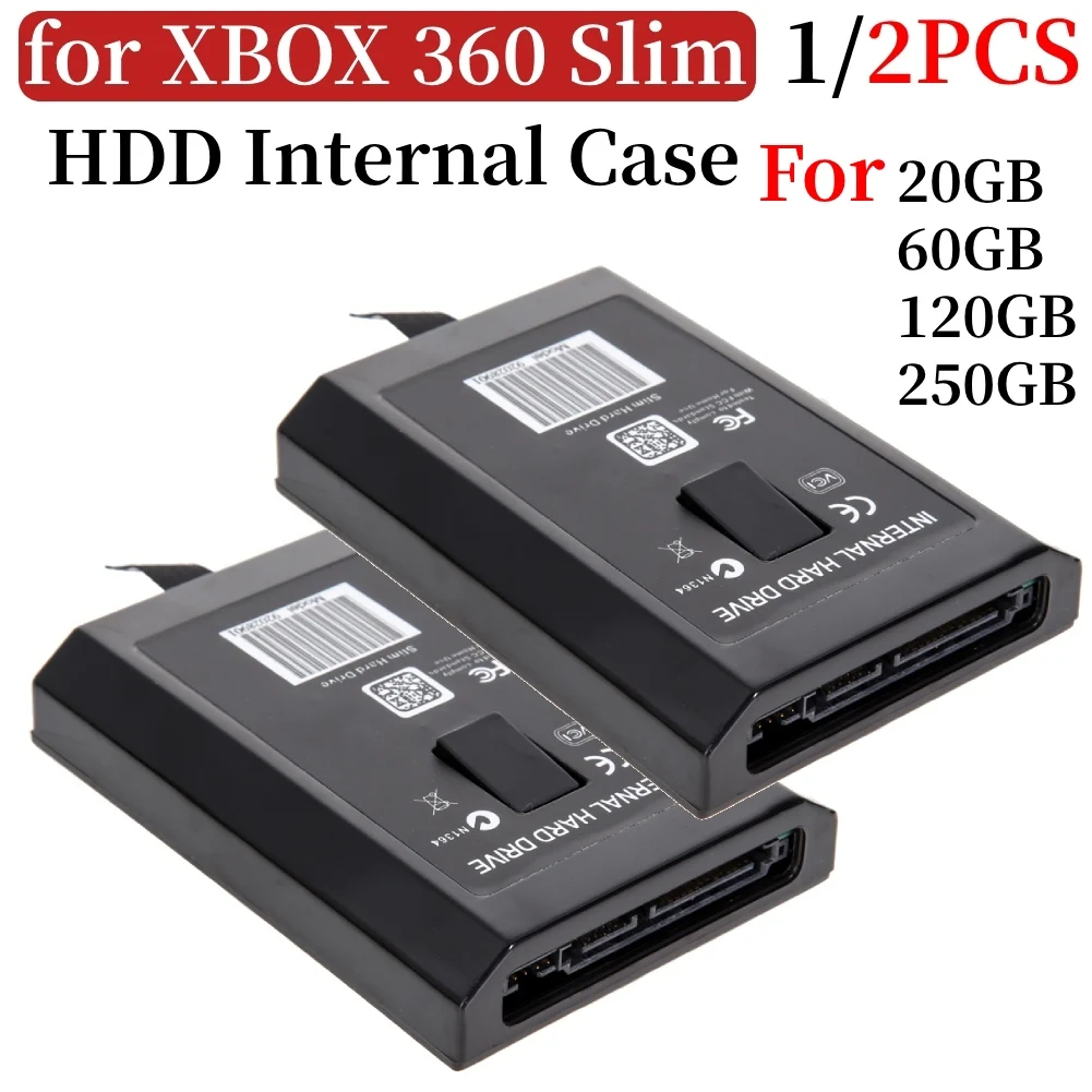 1/2pcs HDD internes Gehäuse für Xbox 120 Slim 20GB 60GB 250GB GB Ersatz spiel zubehör Festplatten laufwerk Caddy HD Box Image