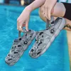 Männer Outdoor Sandalen Sommer Hausschuhe Cholas Strand Aqua Schuhe Männer Slip Auf FlipFlops Garten Clogs Sandalen Casual Schuhe Wasser Schuhe