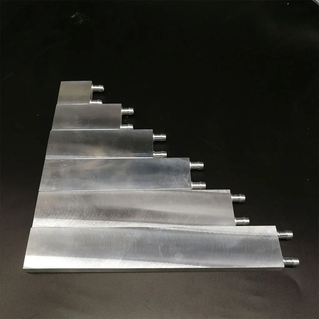 Aluminium CPU Flüssigkeit Wasser Kühlung Block Armaturen Universal PC Zubehör Kühlkörper Blöcke Kühlkörper Komponenten 40*40mm Image