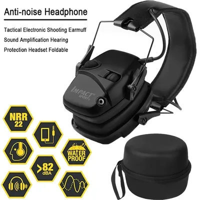 Elektronisches Schießen Ohren schützer Sports chießen Auswirkungen im Freien Anti-Noise-Headset zur Image