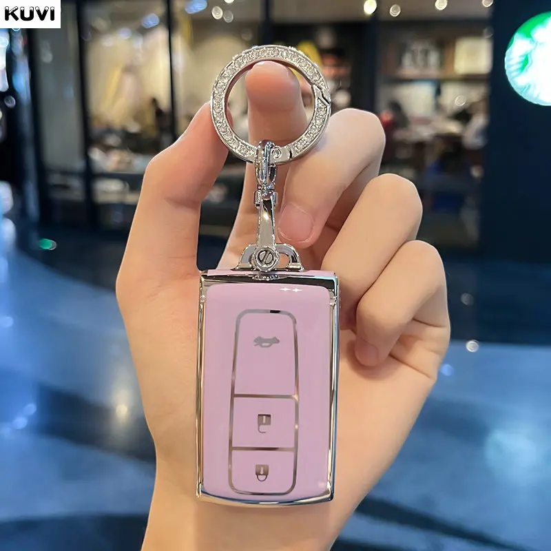 TPU Auto Schlüssel Fall Abdeckung Shell Schlüsselbund Für Toyota Prius 2004 2005 2006 2007 2008 2009, Corolla Verso Camry Schutz Zubehör Image