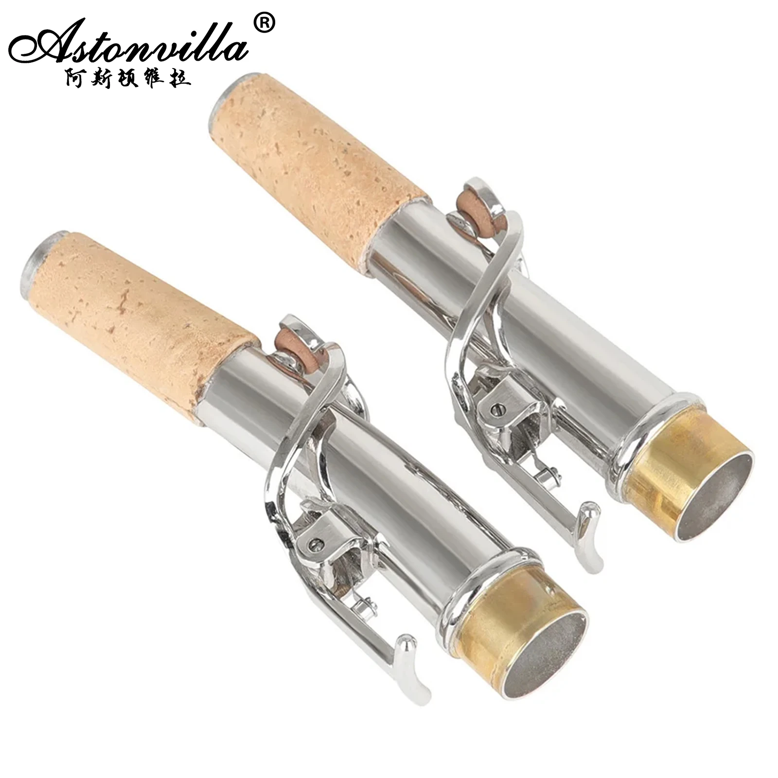 Sopransaxophon-Hals + gebogener Munddurchmesser 16,7 mm, 2 Stück, Saxophon-Hals, Holzblasinstrument, Ersatzzubehör Image