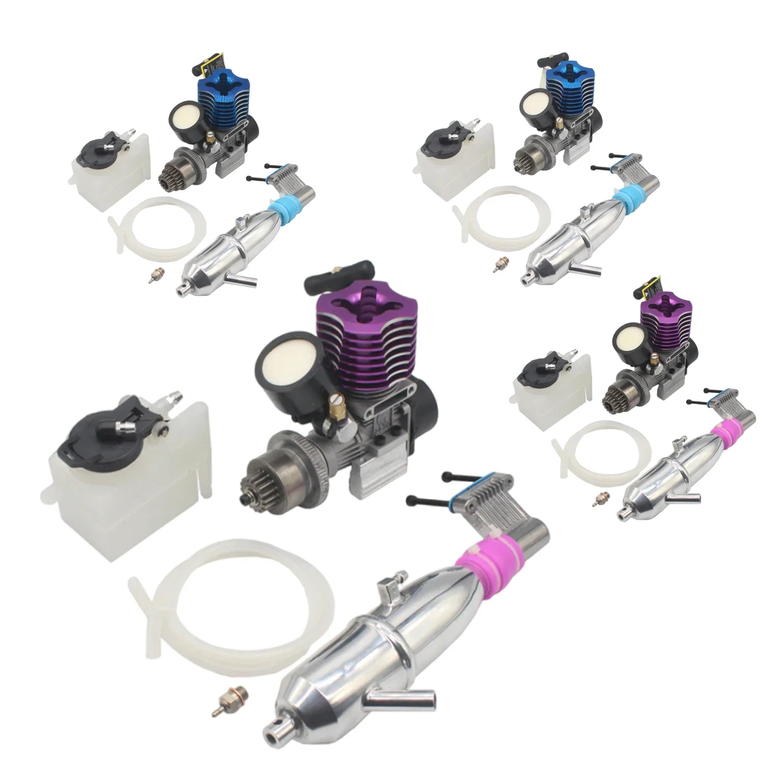 VX-18 Nitro Motor W/Pull Starter Kupplung Schalldämpfer Luftfilter für 1/10 1/8 RC Modell Auto Buggy Spielzeug Upgrade Teile