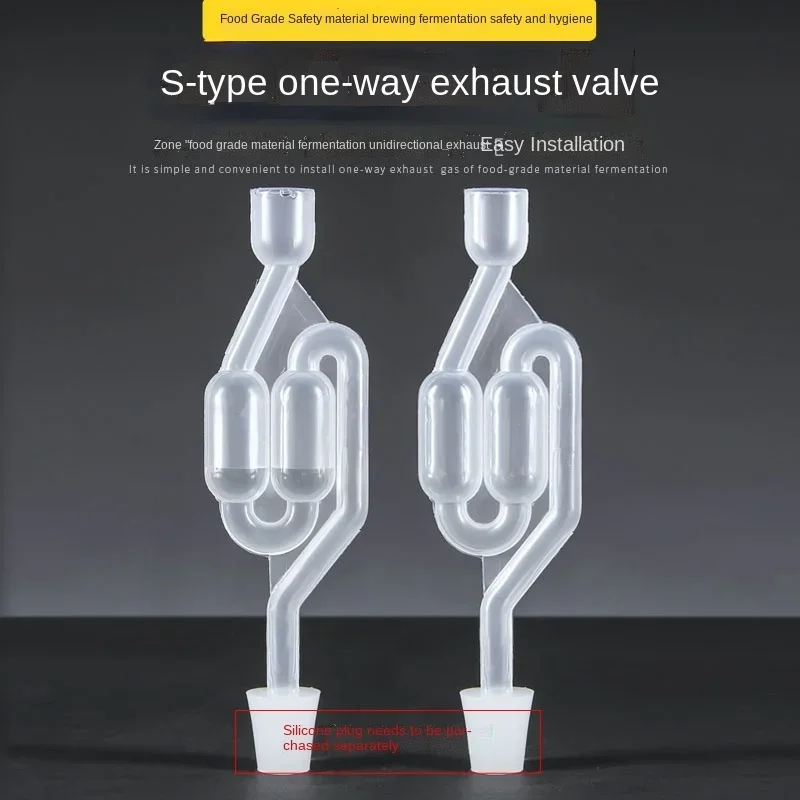 10 Stück Wasserdicht ung Auspuff Haus brauen Bier Wein Fermentation Luftschleuse versiegelt Rückschlag ventil Kunststoff umwelt freundliche wasser versiegelte Ventile Image