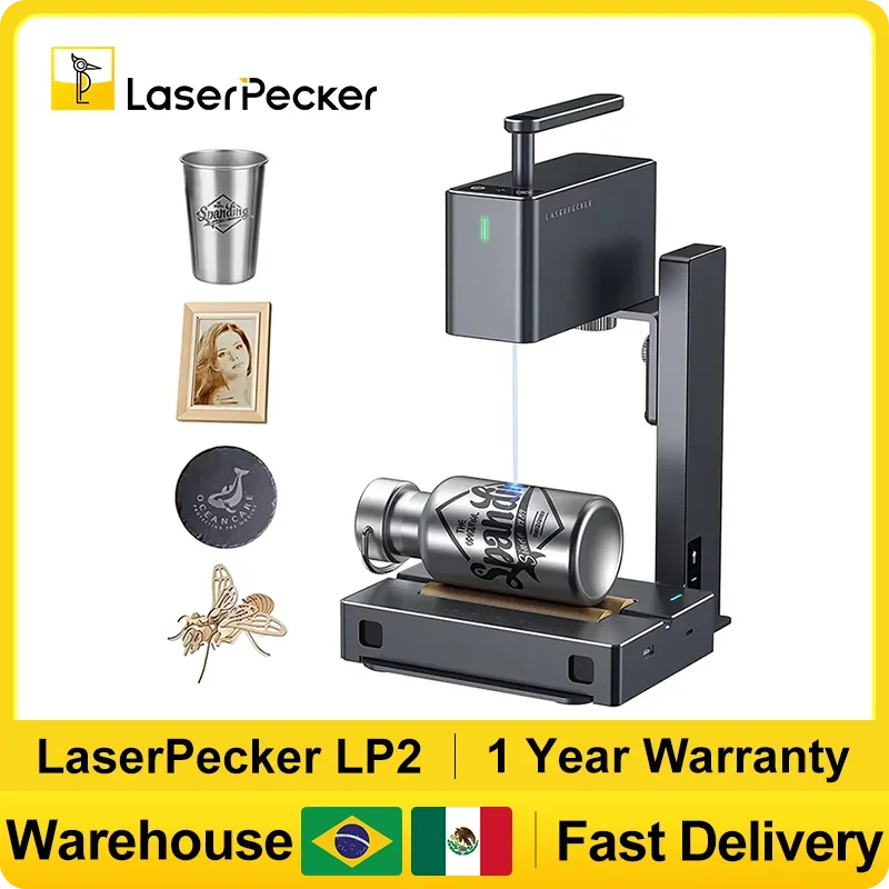Laser pecker 2 Laser gra vierer tragbare Holz gravur maschine DIY Logo Drucker Holz graveur Kunst Herstellung Laser gravur maschine Image