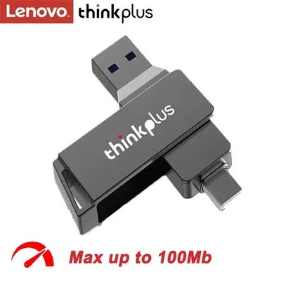 Thinkplus 3.1 TypeC OTG USB-Flash-Laufwerk 32 GB 64 G USB-Flash-Laufwerk 128 256 512 GB Pendrive Pen Drive Stick Disk-Tastenspeicher für PC
