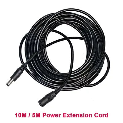 10M/5M 5,5mm * 2,1mm DC Power Stecker Verlängerung Kabel Jack Adapter Blei Kabel DC Weiblich männlich Verlängerung Externe Stecker Image
