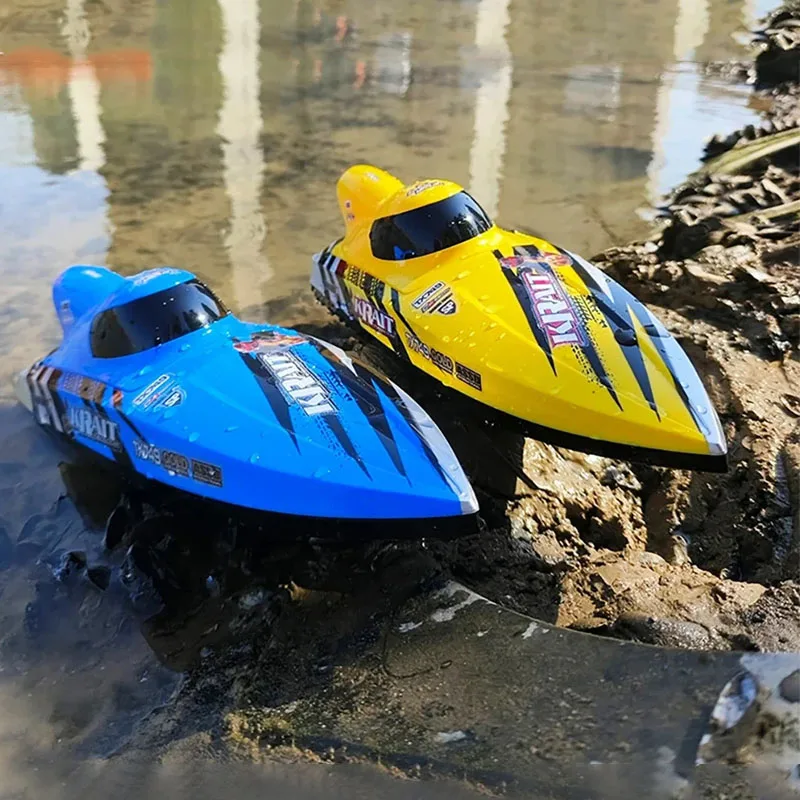 RC Schnellboot Rennboot Modell 25 km/h Hochgeschwindigkeits-Schnellboot 2,4 GHz bürstenloses fern gesteuertes Jet-Boot-Modell Image