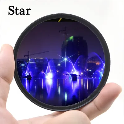 KnightX Effects Star Filter Line 52 mm 55 mm 58 mm 67 mm 77 mm Kameraobjektivfilter für Canon Eos Sony Nikon Fotofotografie