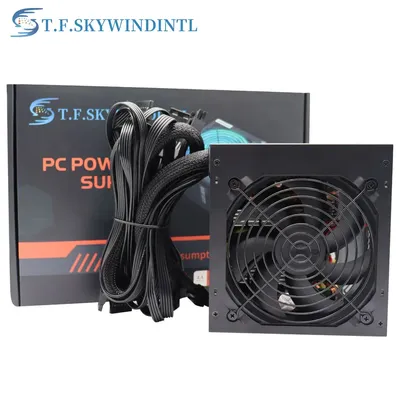 T.F.SKYWINDINTL Hocheffizientes Gaming-PC-Netzteil 800 W ATX-PC-Netzteil für Computer 110 V 220 V Stromquellen mit 12 cm Lüftern Image
