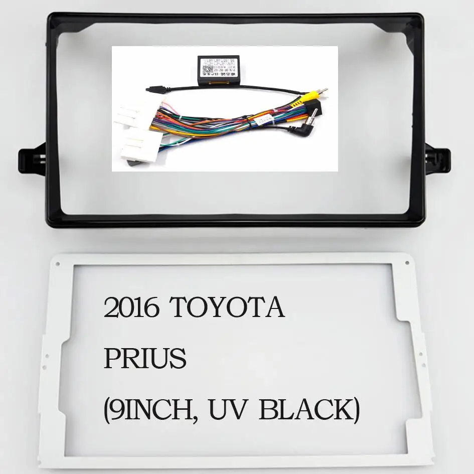 9 Zoll Stereo Radio Für TOYOTA PRIUS XW50 2016 Auto Panel Dash Kit Installieren Konsole Lünette Adapter Platte Rahmen Zubehör Image