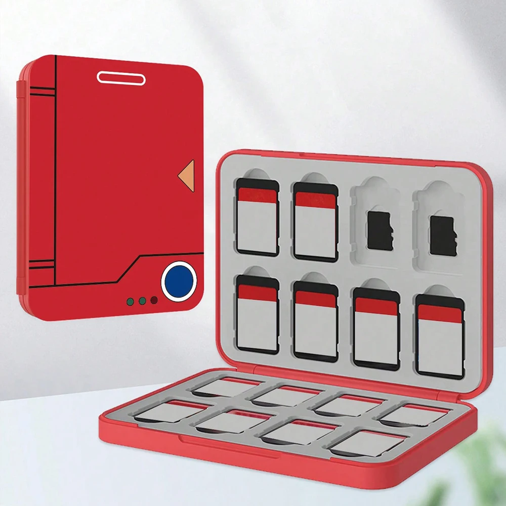 Geeignet für Switch Game Card Magnetic Absorption Cassette Reader 16 in 1 Rot Image