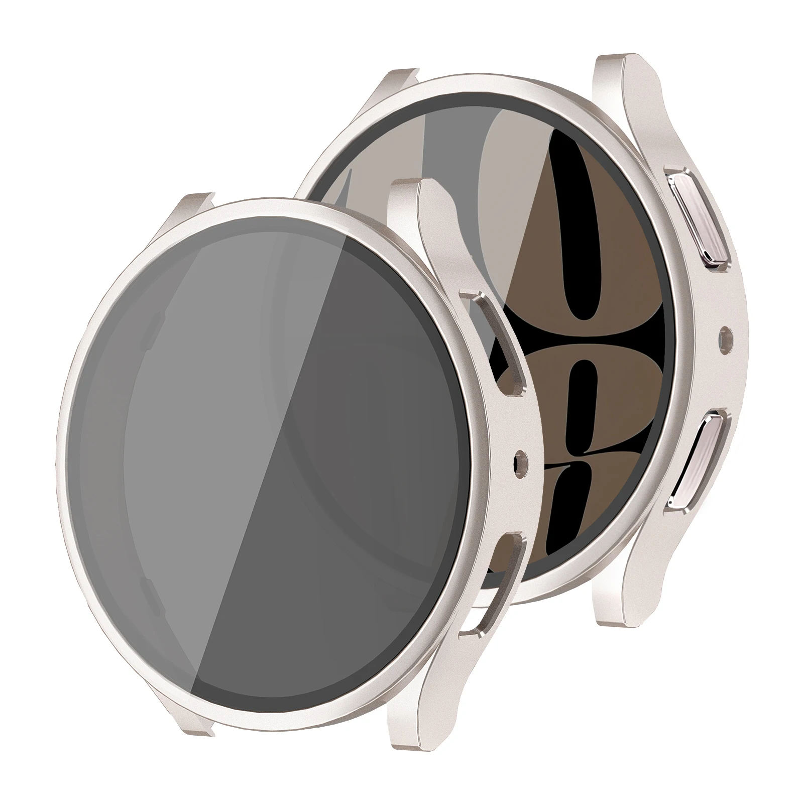 Sichtschutz gehäuse aus gehärtetem Glas für Samsung Galaxy Watch 6 44mm 40mm PC Anti-Spion stoß feste Gesamt schutzhülle Galaxy Watch 6 Image