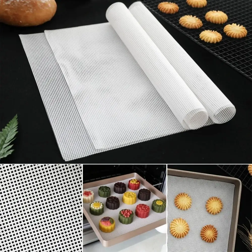 Quadratische Silikon Dehydrator Blätter Antihaft verdickte Lebensmittel Obst trockner Matten wieder verwendbare Dampfer Mesh Pad Blatt Back zubehör Image