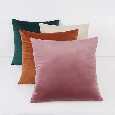 Samtverbranntes Dekokissen, 45,7 x 45,7 cm, quadratische Kissenbezüge, weiche, gemütliche Kissenbezüge für Couch, Schlafzimmer, Wohnzimmer, Heimdekoration Image