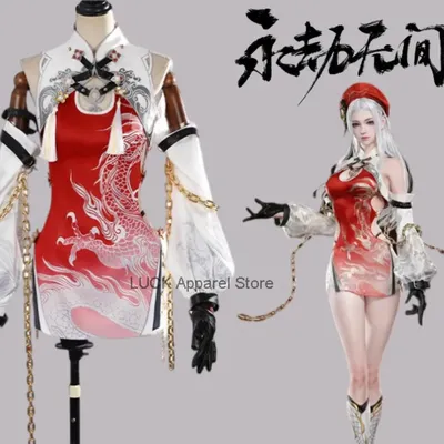 Spiel sexy Kleid Naraka: Blade point Cosplay Kostüm Verknüpfung ji Yingying Code Kochen Rauch Image