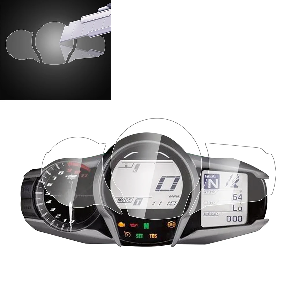 Für YAMAHA FJR 1300 FJR1300 2013-2022 Motorrad Tacho Cluster Bildschirm Kratzschutz Film Dashboard screen Protector Image