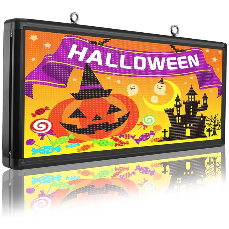 P6 voll farbig wifi im Freien LED-Zeichen RGB-Videobild USB-Blitz LED-Anzeige 103x45cm programmier bare LED-Zeichen Scrolling Message Board