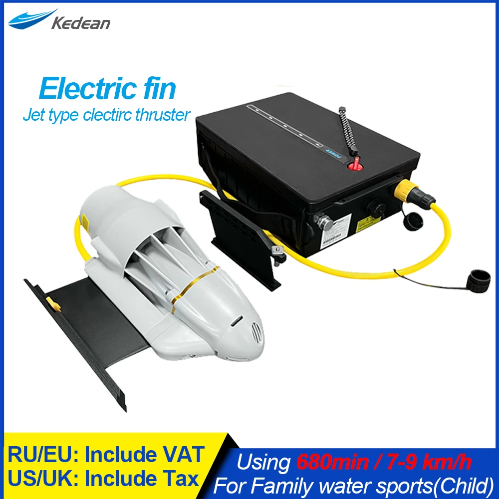 Elektrischer Fin-Motor mit Batterie gehäuse, SUP, Surf, Kajak, Stand Up, Paddle Board, Push-Motor, E Fin, DC 24V Image