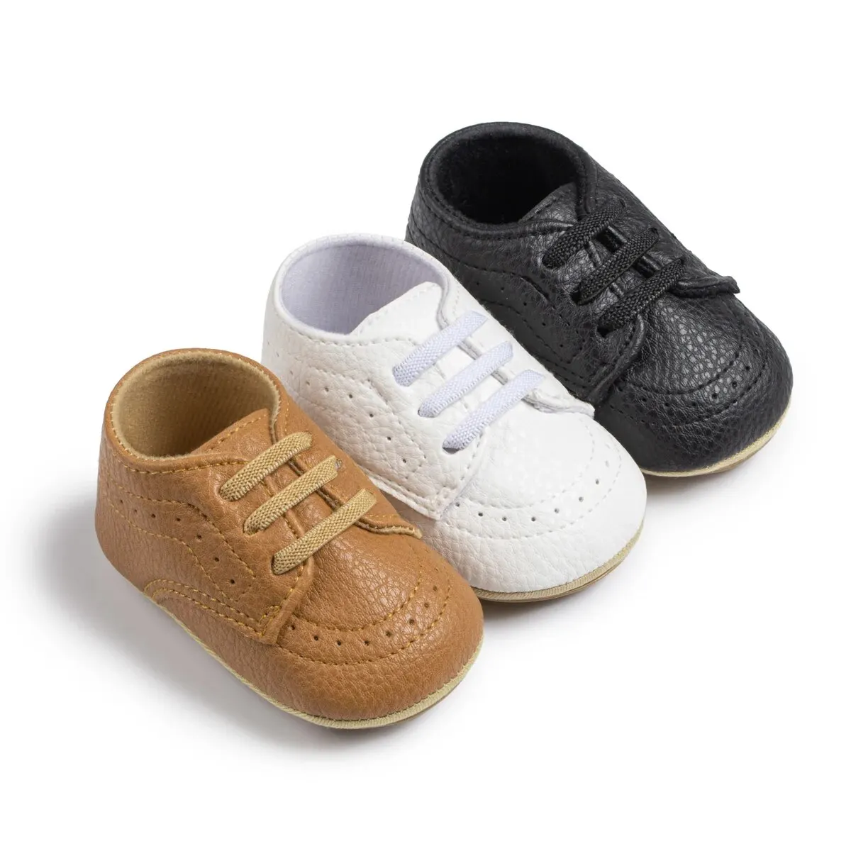 Meckior vier Jahreszeiten neue Babys chuhe Pu Leder Neugeborene Jungen Mädchen Schuhe Anti-Rutsch-Baby Turnschuhe erste Wanderer Krippe Schuhe Image