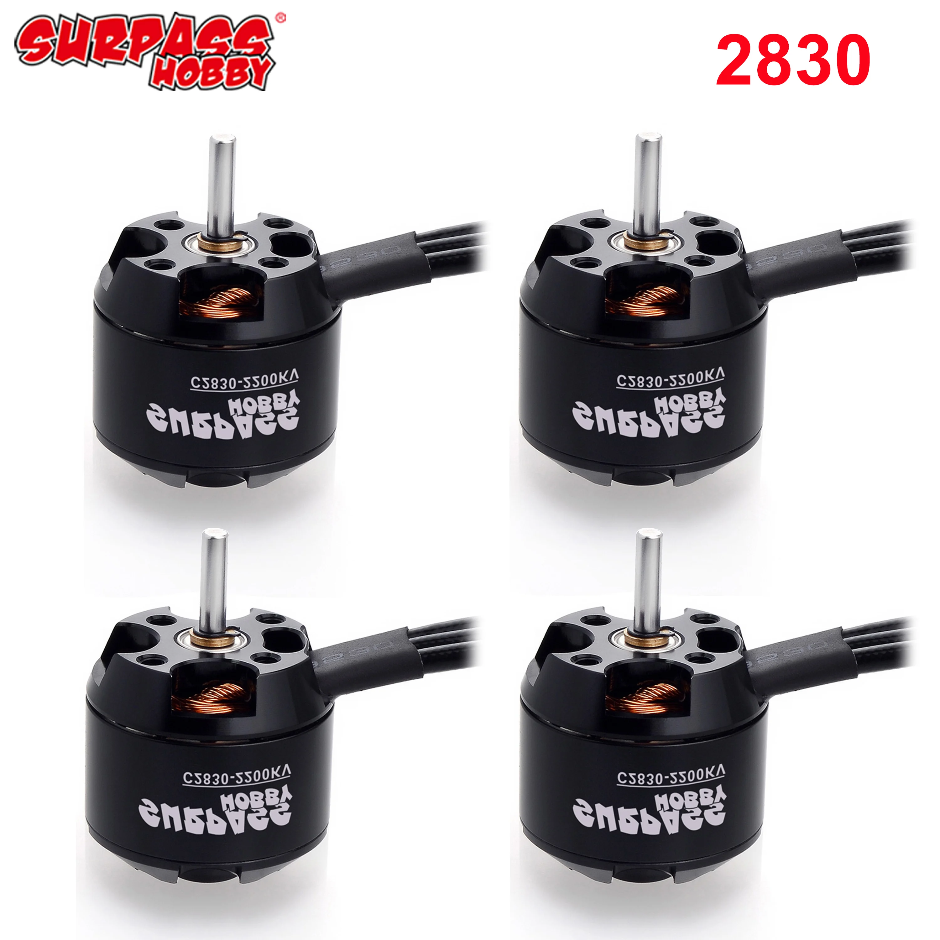 1/4 Stück Surpass Hobby 2830 1300KV 1000KV 850KV 750KV Outrunner Bürstenloser Motor für RC 300g-700g Starrflügelflugzeug