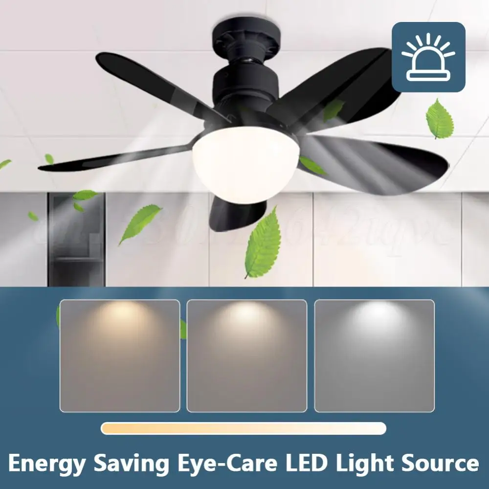 LED-Decken ventilator mit Licht Fernbedienung dimmbar 30w E27 Basis moderne intelligente drahtlose Ventilatoren Beleuchtung für Schlafzimmer und Wohnzimmer