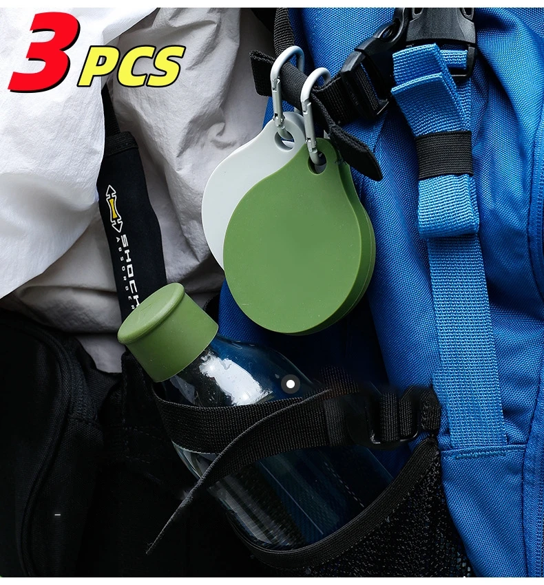 Outdoor-Reise Kaffee versenkbare Trinkbecher temperatur beständige Silikon becher tragbare versenkbare Mundwasser becher mit Deckel Image