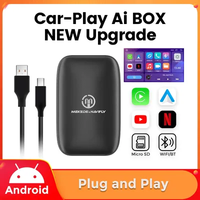 Auto ai Box verdrahtet zu drahtlosem Carplay Android Auto für Netflix TV Youtube für Ford Toyota Image