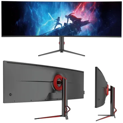 49 Zoll 5k Monitor 144Hz ultra breit 32:9 gebogen ips Lift Desktop-Computer LG mit Fisch bildschirm Image